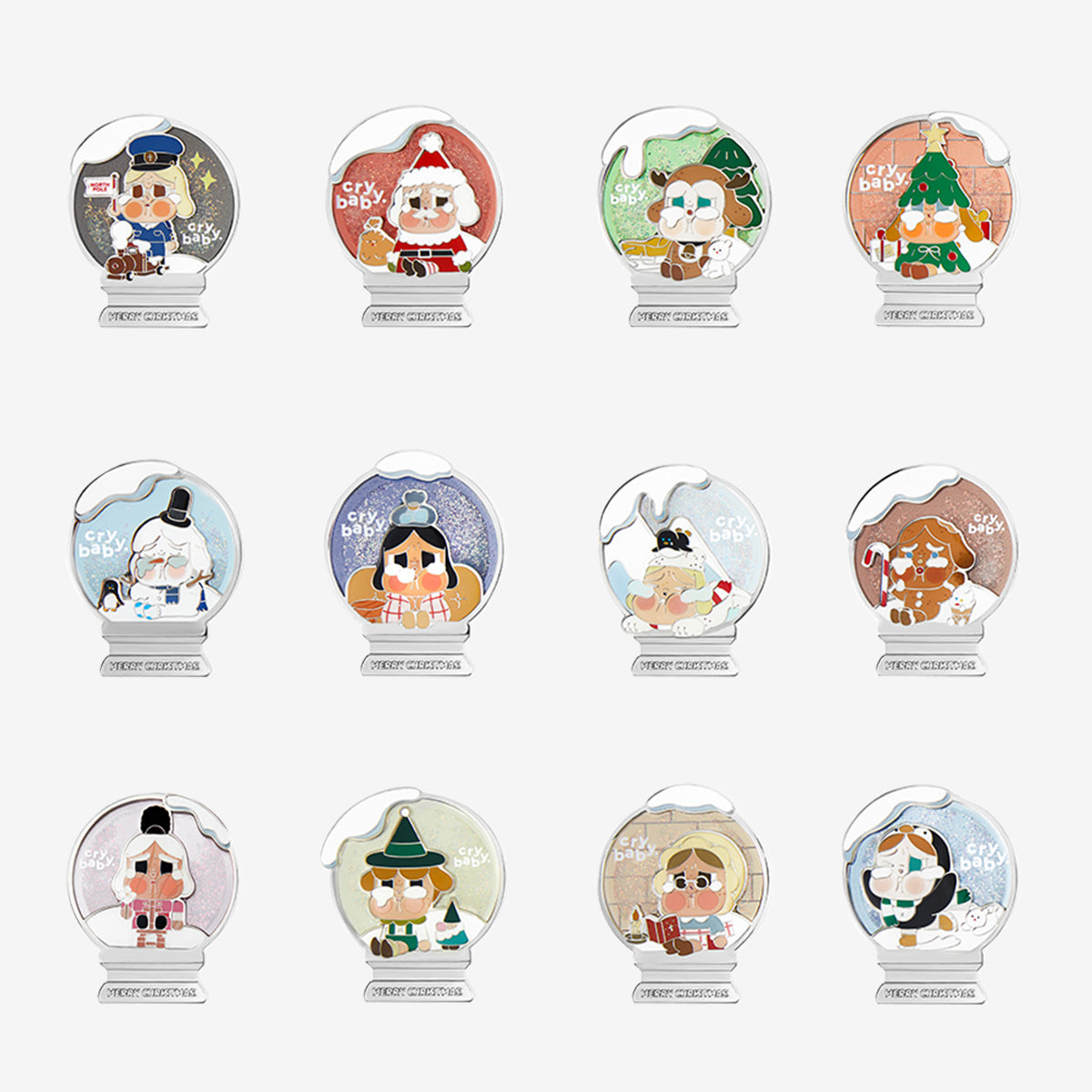 Crybaby Lonely Christmas Series Pin Badge/Fridge Magnet