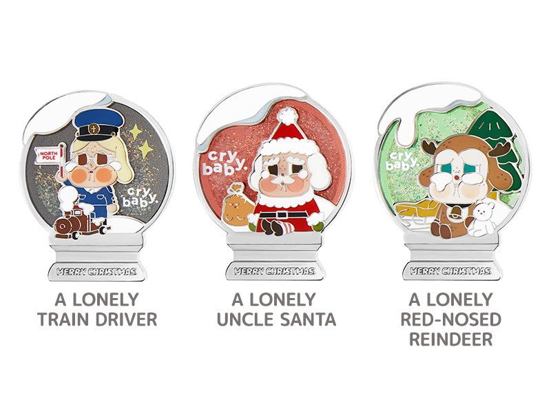 Crybaby Lonely Christmas Series Pin Badge/Fridge Magnet