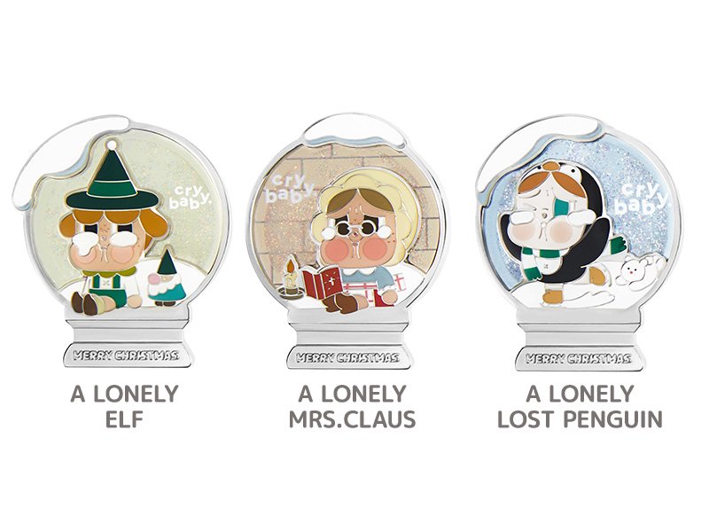 Crybaby Lonely Christmas Series Pin Badge/Fridge Magnet