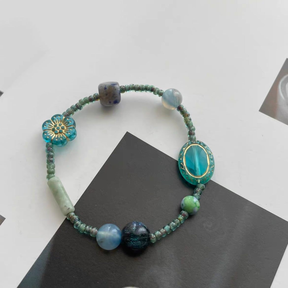 Czech Beads One-of-a-Kind Bracelets