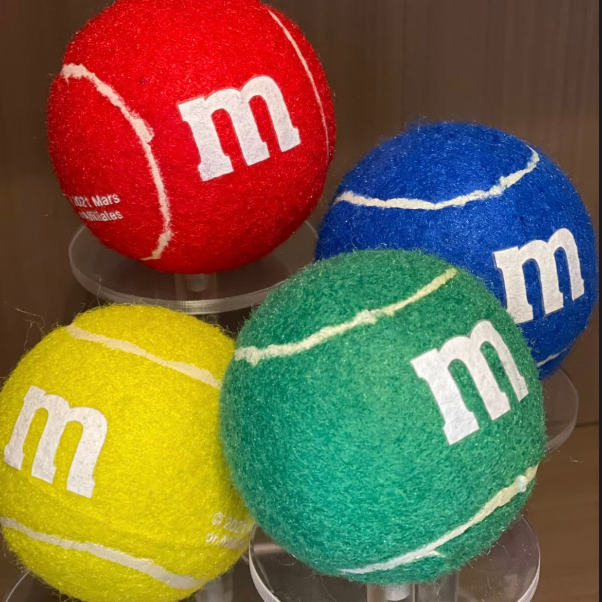 M&M's tennis balls for pets