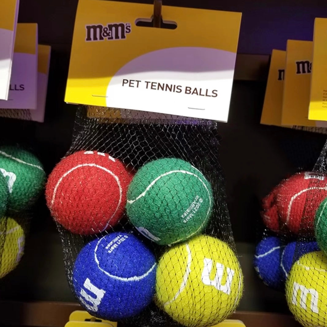 M&M's tennis balls for pets