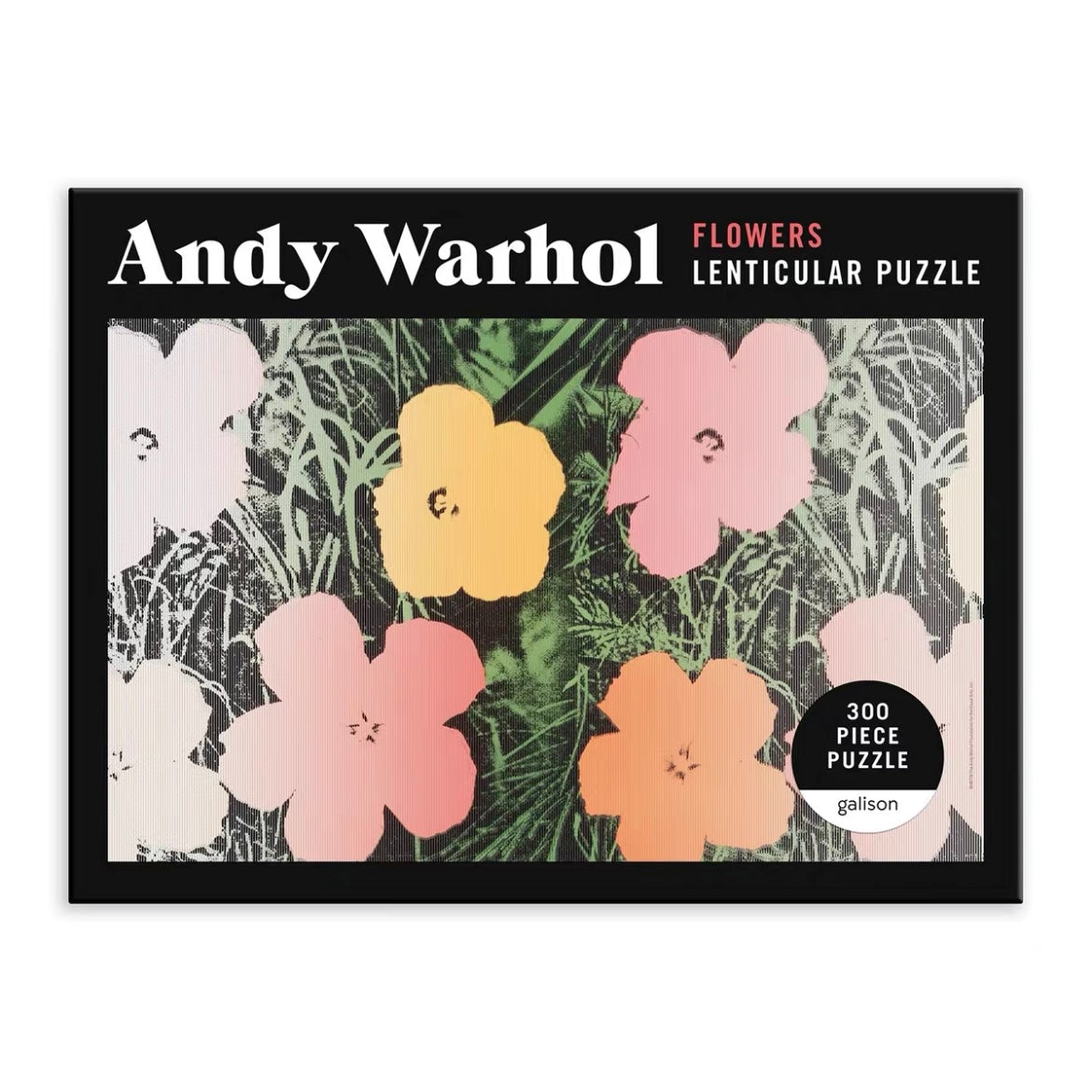 Andy Warhol Flowers Lenticular Puzzle 300 Pieces