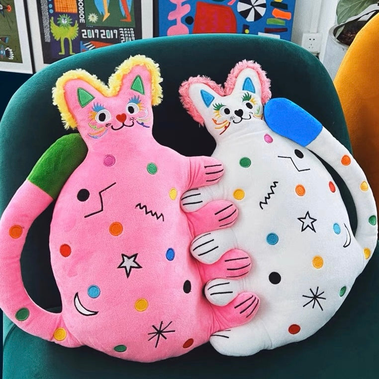 Kitty cuddle up cushion