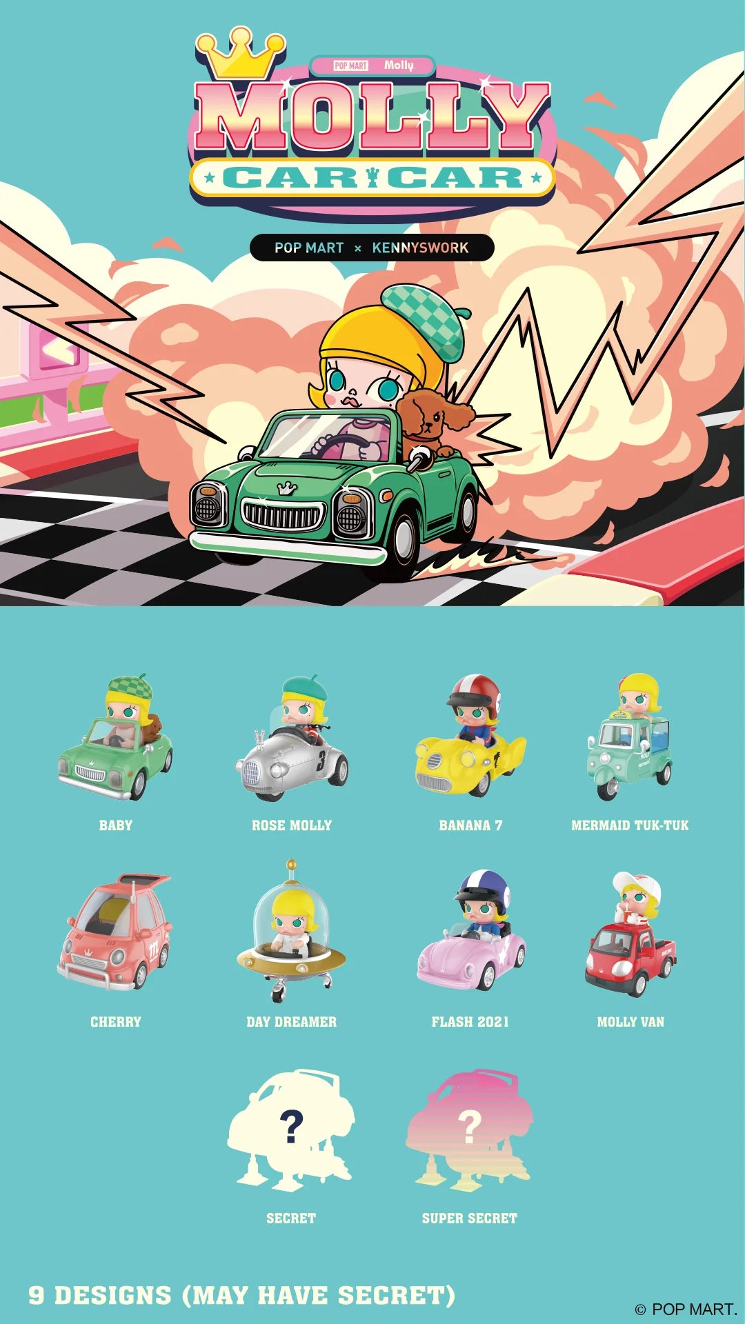 Molly Car Car Series Blind Box