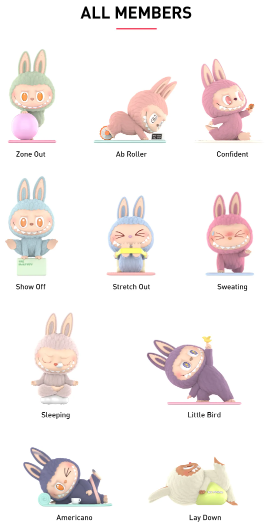 Labubu Excercise Labubu Lazy Yoga Series Blind Box – Meaning Less Art Inc.