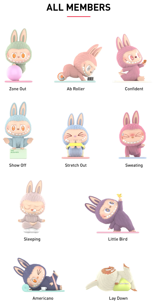 Labubu Lazy Yoga Series Blind Box