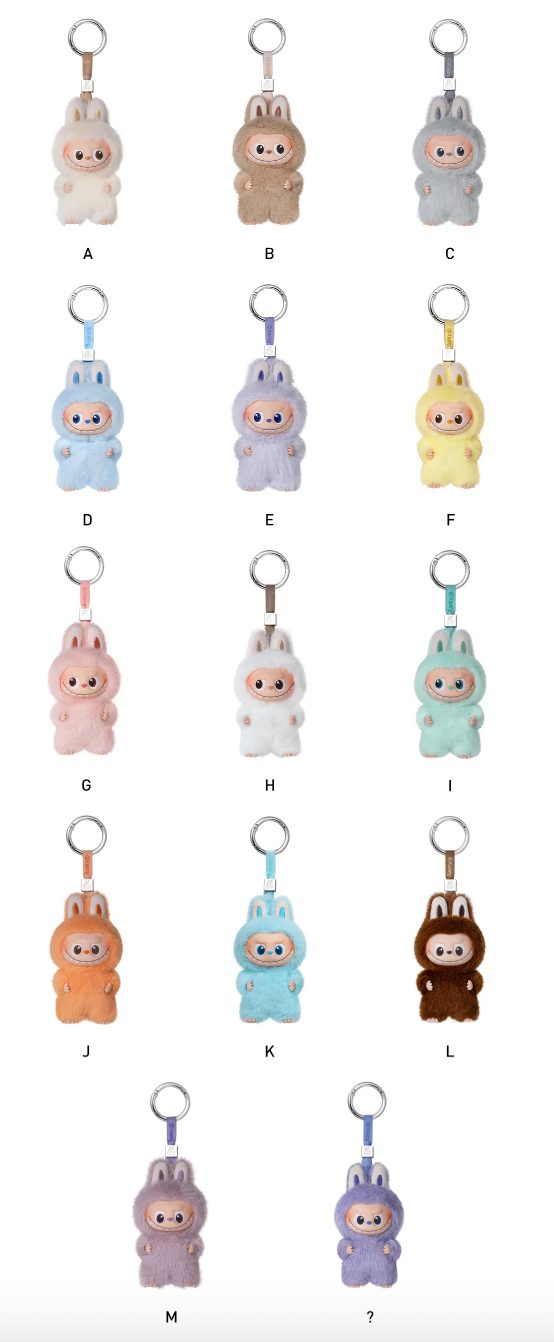 Labubu PIN FOR LOVE Series Vinyl Plush Pendant Blind Box