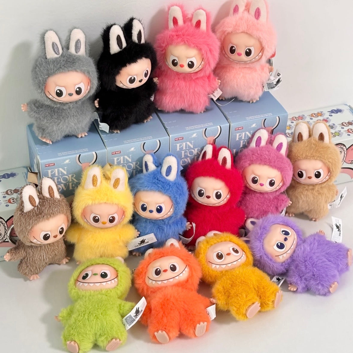Labubu PIN FOR LOVE Series Vinyl Plush Pendant Blind Box
