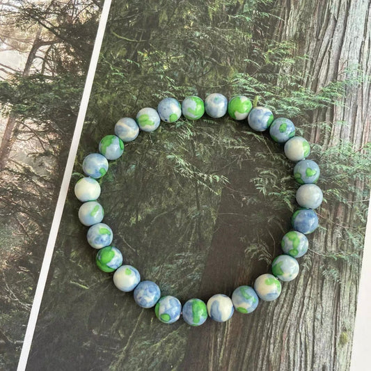 [Earth] Eco-friendly Gemstone 6mm Beads Bracelet