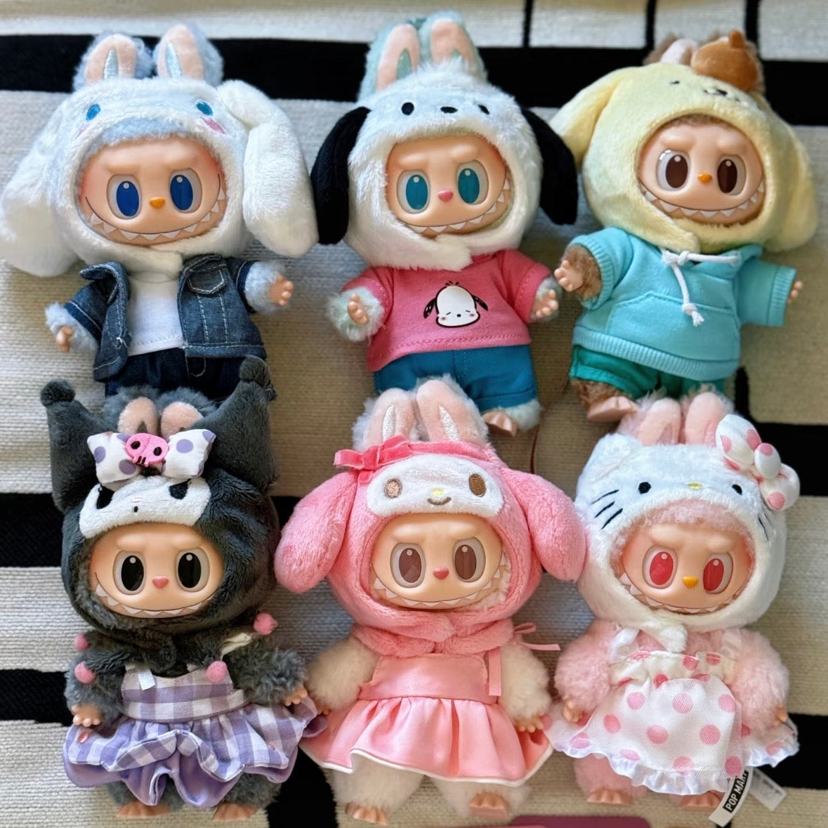 Labubu x Sanrio Characters Series-Vinyl Plush Pendant Blind Box[Shipping Starts Mar 18th]