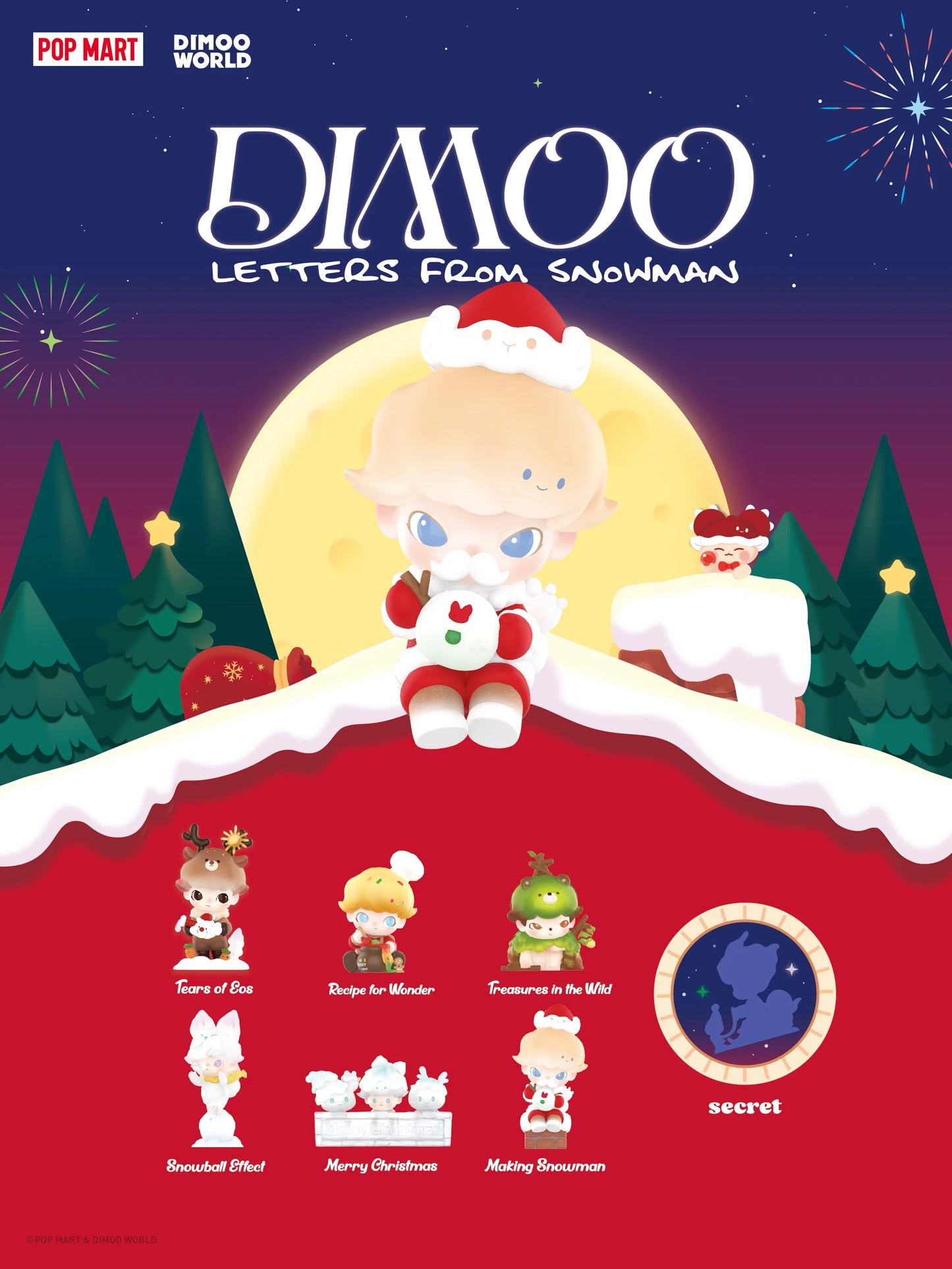 Dimoo Letters from Snowman Series Blind Box