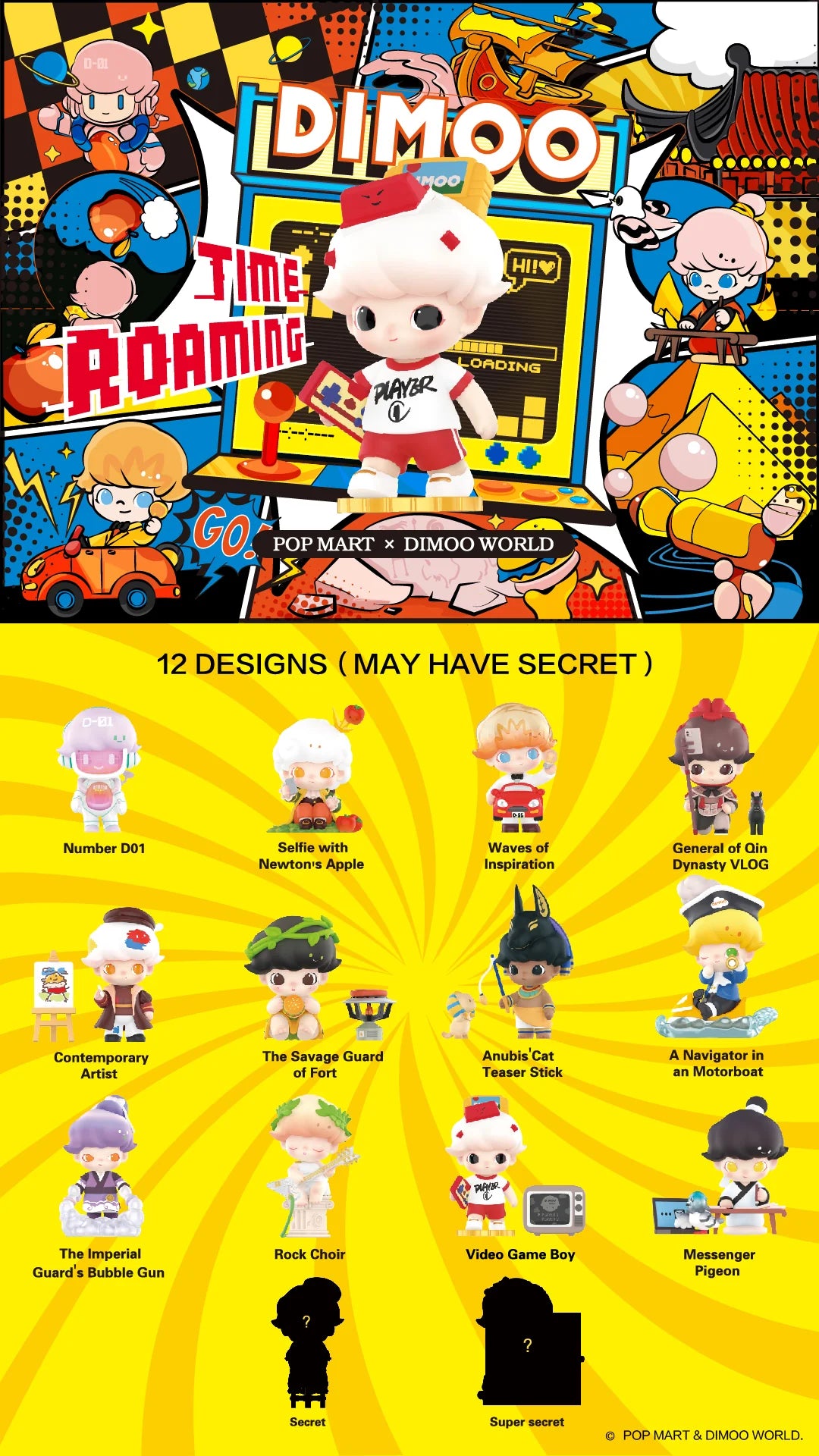 Dimoo Sand Clock Dimoo Time Roaming Series Blind Box – Meaning Less Art Inc.
